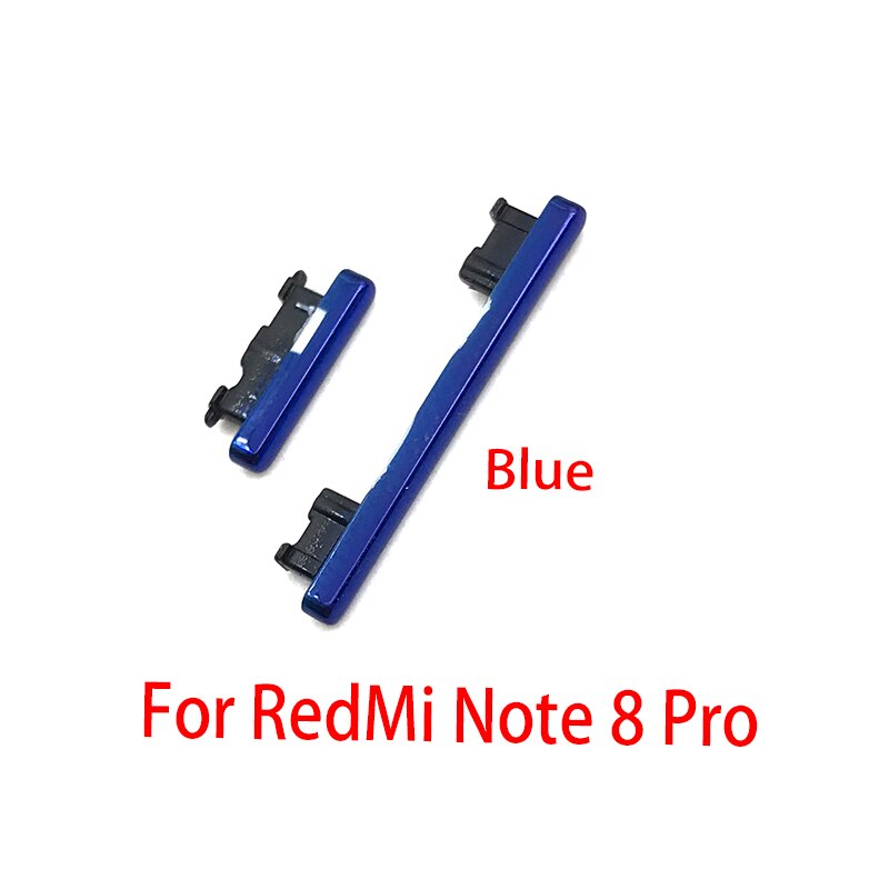 Power Knop + Volume Zijknop Voor Xiaomi Redmi Note 8 Pro Zijknop Key: Note 8 Pro Blue