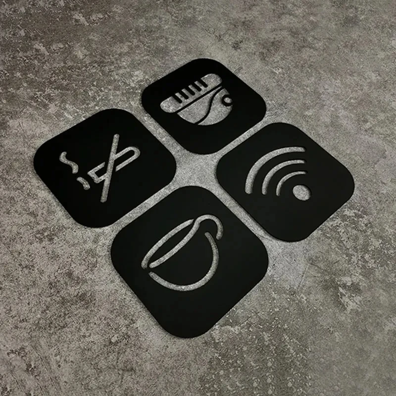 Sinais de banheiro oco agachamento lembrete sinalização placa de porta lembretes quentes placa indicadora banheiro wc parede porta adesivo