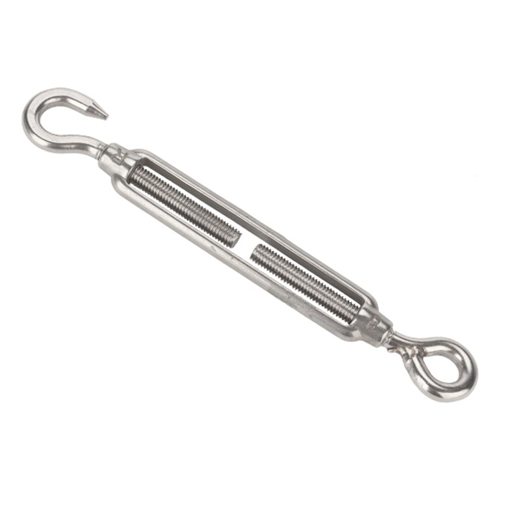 1Pcs M5 122Mm Rvs Haak &amp; Oog Spanschroef Draad Touw Spanning Spanschroef Zeef Hek Draad Spanner Haak-Eye