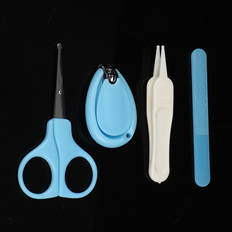1 Set portátil Set de cuidado de uñas de bebé salud Kits recortador de dedos infantil tijeras de uñas Clippers de dibujos animados Animal caja de almacenamiento