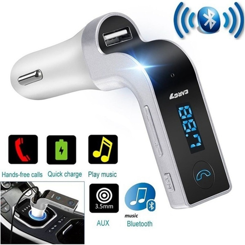 Victsing G7 Bluetooth FM transmitter Car Charger Car Kit FM Transmitter USB Charger Adapter MP3 Player LCD Car Accessories