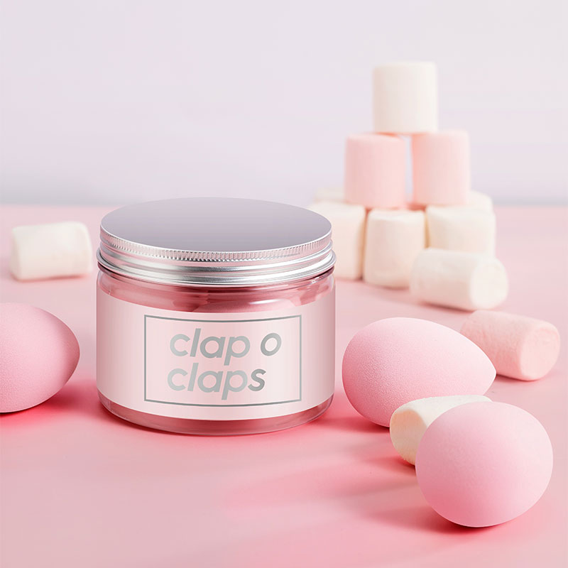 Clap O Claps Cosmetische Suikerspin Spons Make-Up Ei Bouncy Zachte Comfortabele