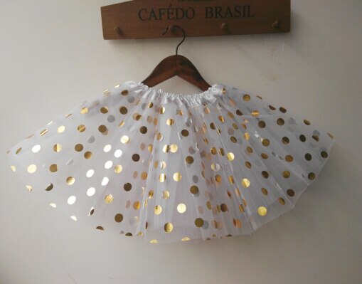 baby kids toddler golden polka dot tutu newborn birthday tutu skirt