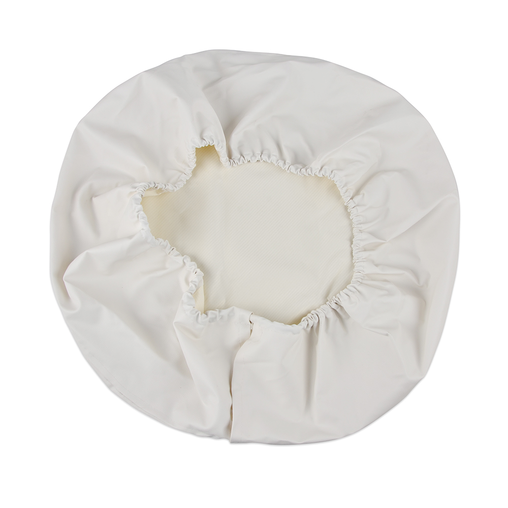 Universal Wheel Tire Cover White for 15" Spare Wheel Tire Heavy Duty Vinyl