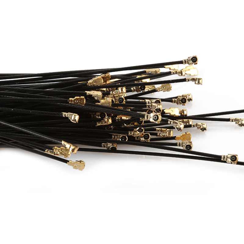 Cable Coaxial RG0.81mm U.FL IPX4 a RP-SMA hembra Pigtail 0,81mm MHF4 Cable de puente Coaxial RF para antena de enrutador WiFi