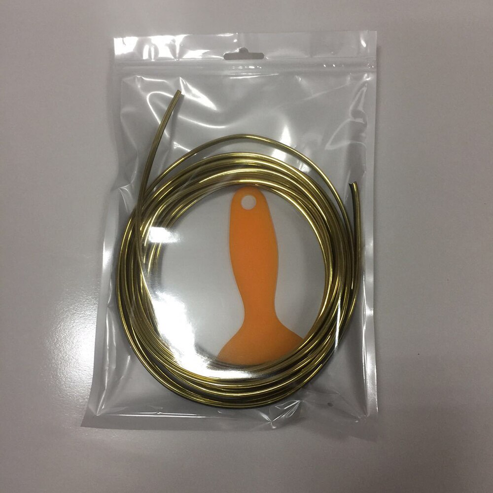 Bande extérieure de voiture Flexible, 5m, accessoires de décoration universels: Orange