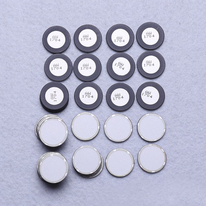 Ultrasonic Atomizer Sheets 20mm 1.7MHZ Ceramic Atomized Plate For Ultrasonic Sprayer Humidifier Parts 40 PCS