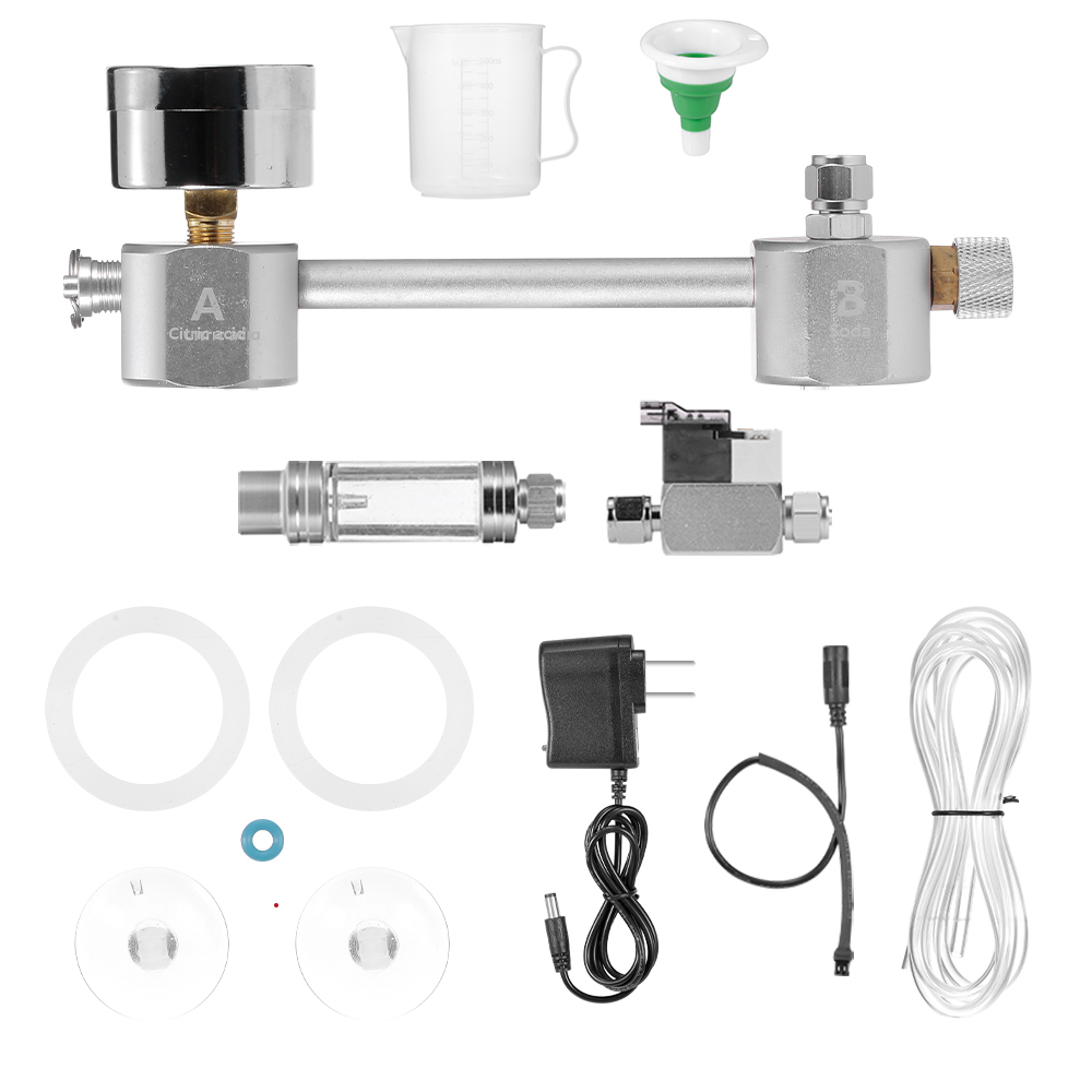 Aquarium Diy CO2 Generator Systeem Kit CO2 Generator Met Magneetventiel Bubble Counter &amp; Check Kooldioxide Voor Aquarium Planten: A style 3 EU PLUG