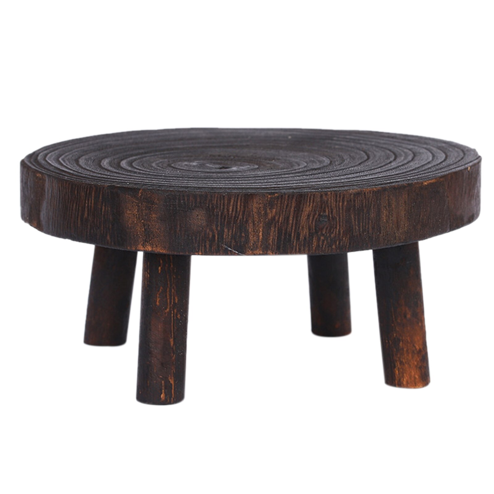 Stable Round Picnic Step Ladder For Kids Adults Home Living Room Fishing Outdoor Bathroom Corner Wooden Stool Gardening Portable