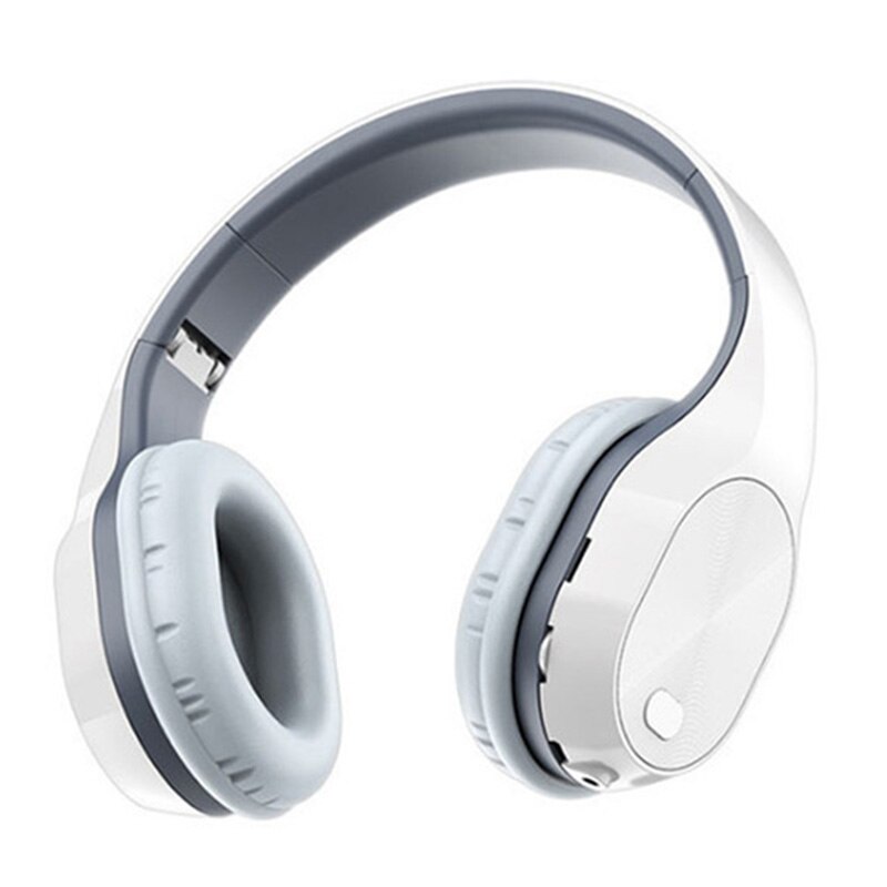 Wireless Headphones BT 5.0 HiFi Bluetooth Headset 9D Stereo Earphone With Transmitter Stick For TV Computer Phone: white