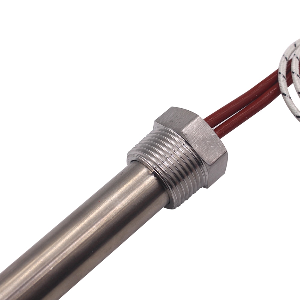 240v 1500w All Stainless Steel Cartridge Heater Element Tubular Heating Rod with 3/4" NPT Thread