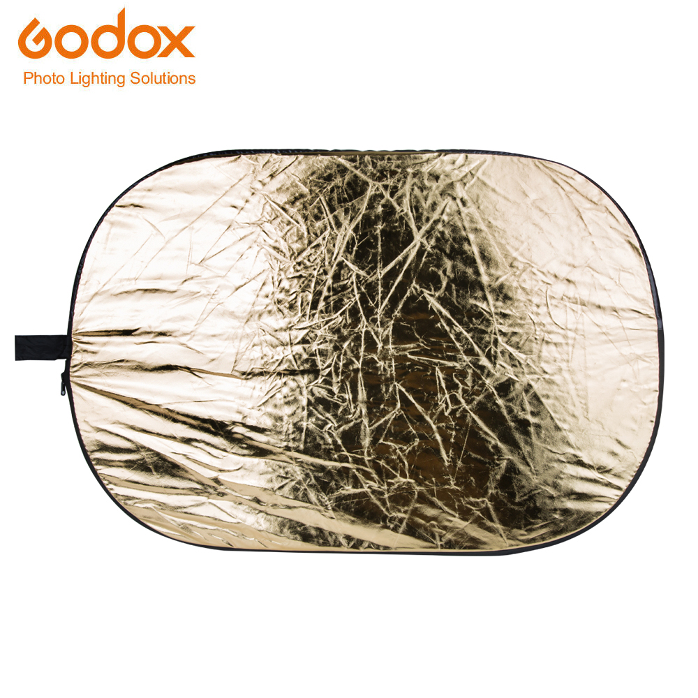 Godox 35" * 47" 90 x 120cm 2 in 1 Portable Collapsible Light Oval Photography Reflector for Studio Multi Photo Disc Diffuers