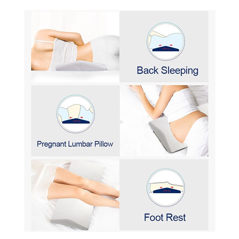 Driehoek Taille Kussen Zwangere Zwangerschap Slaap Bed Traagschuim Taille Rugsteun Kussen Volwassen Lumbale Beschermende Pad