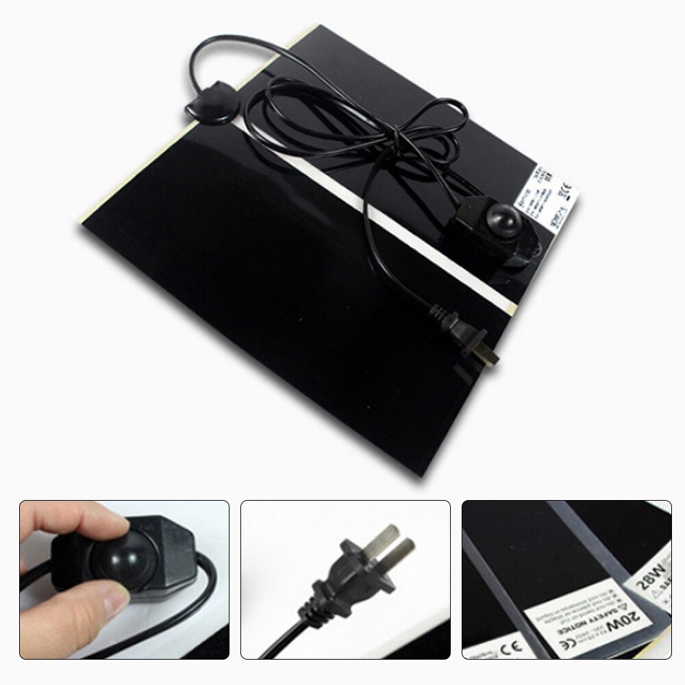 5-45W Terrarium Reptiles Heat Mat Climbing Pet Warm Heating Pads Adjustable Temperature Controller Mats Reptiles Supplies