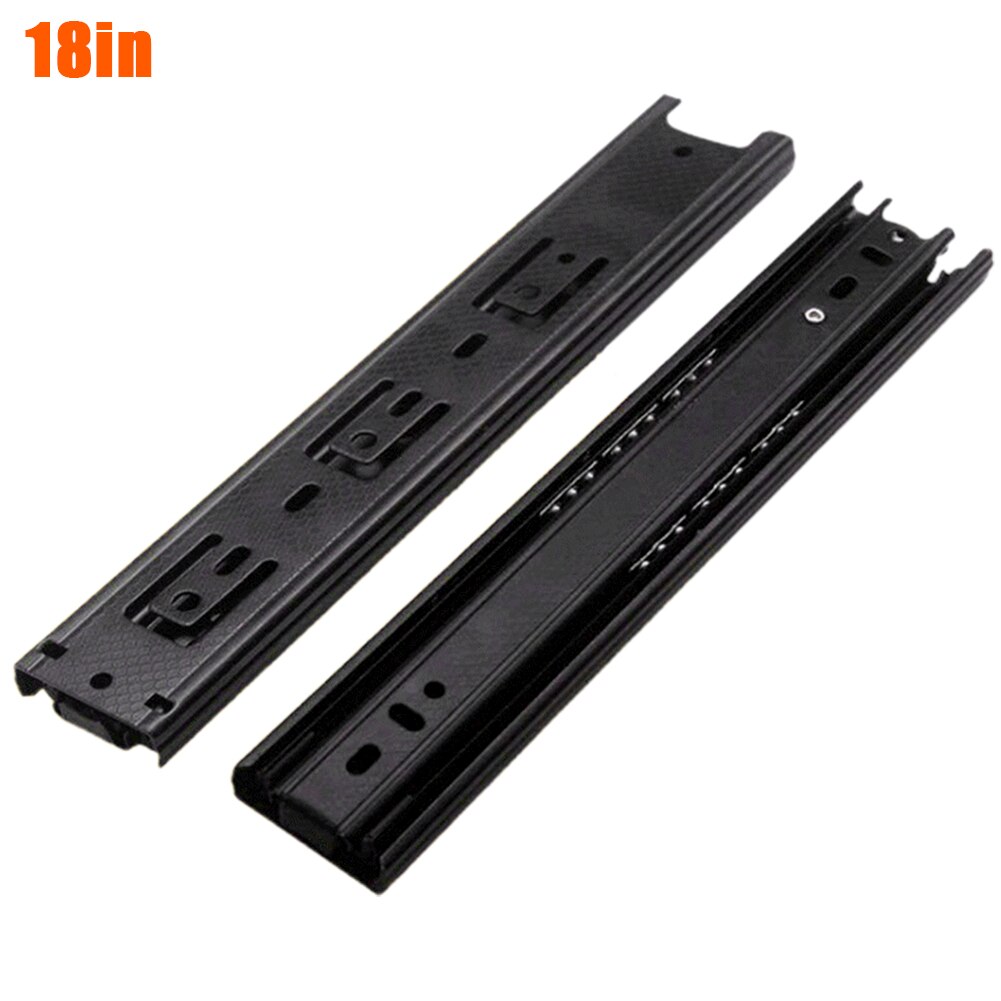 Carriles Deslizantes Para Cajones De Alta Resistencia - 36 Pulgadas (91.4 Cm) - Extensión Completa 3 Pliegues - Soporte 117 Kg/par