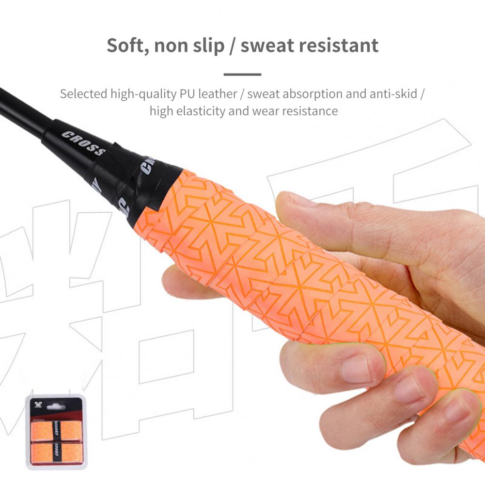 Racket Grip Cover Wear-resistant Racket Grip Band Faux Leather Practical Ergonomic Racket Handle Grip Tape