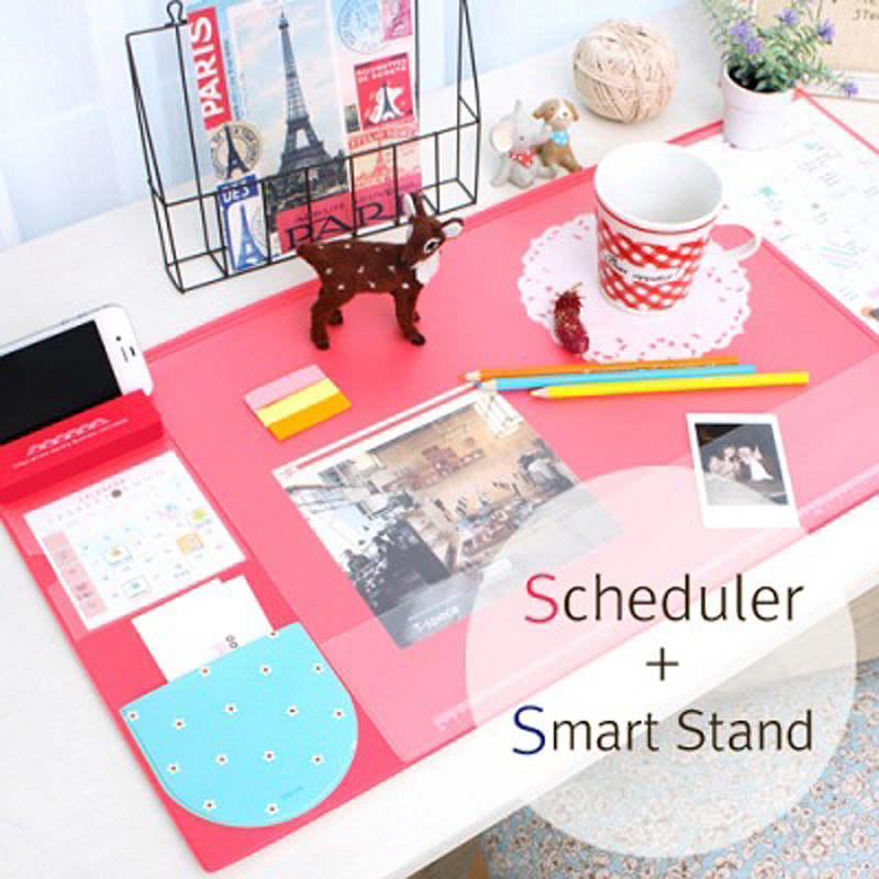 Multifunctional Oversized Pu Mouse Pad Student Writing Pad Business Desk Mat Cell PhoneCushion Desk Organizer with Calendar