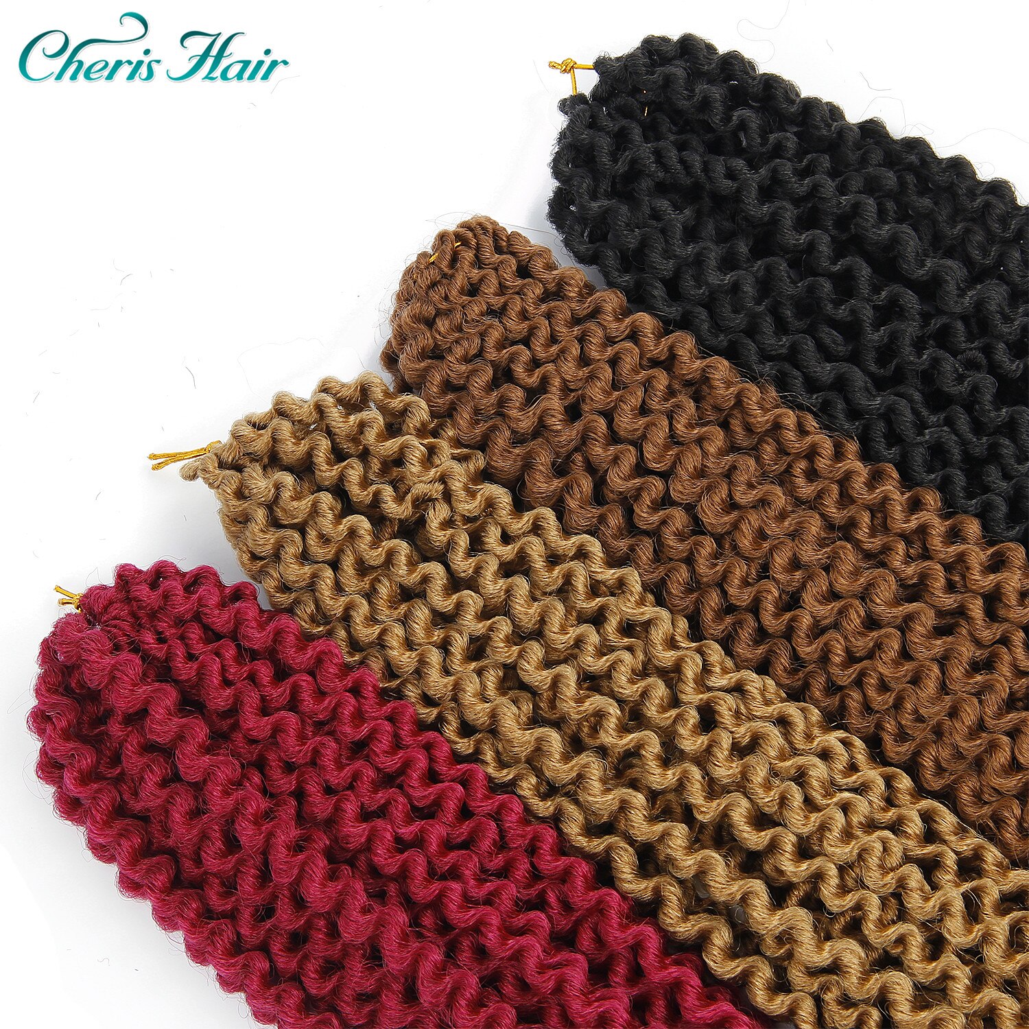 Crochet Braids Expression Braiding Hair Faux Locs Curly 24 Inch Double End Red Brown Black Piece Hair Extension