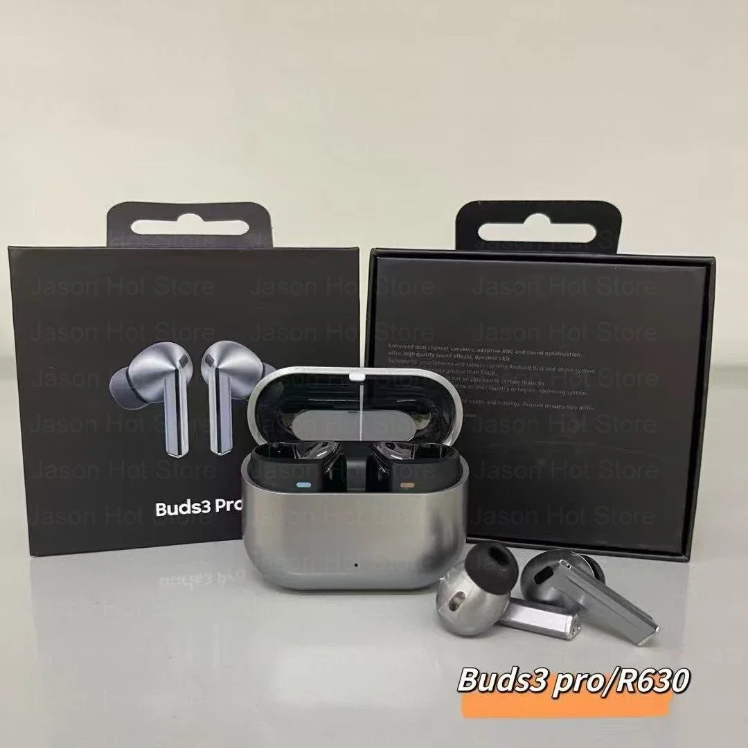 Galaxy buds 3 pro bluetooth-ørepropper med ladeetui ørepropper med minneskum trådløse bluetooth-headset oppslukende hodetelefoner: Svart