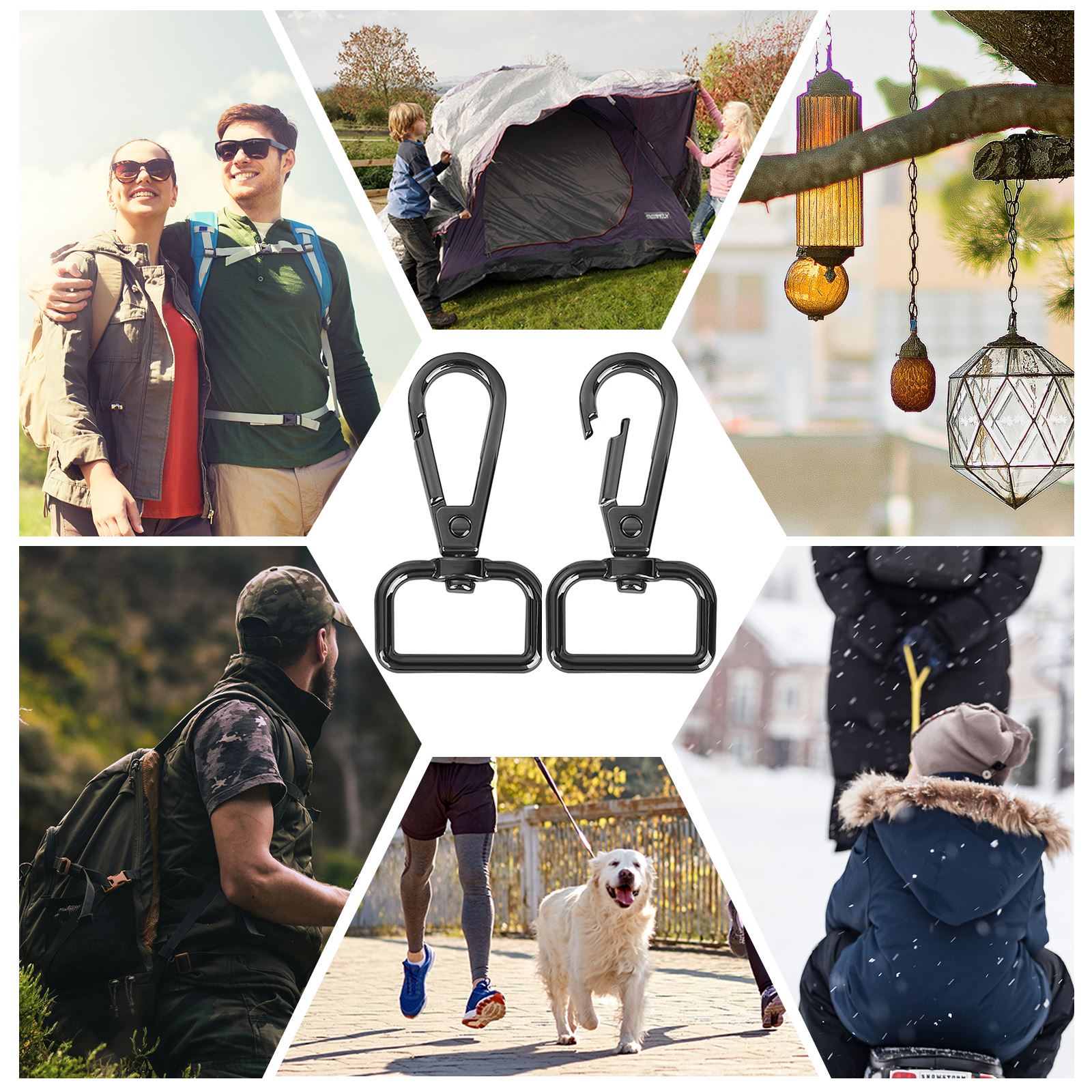 5PCS Alloy Metal Snap Hooks Clasps Strap Buckles Lobste Clip Hook For Keychain Bag Key Rings Making Bag Chain Part Craft Sewing
