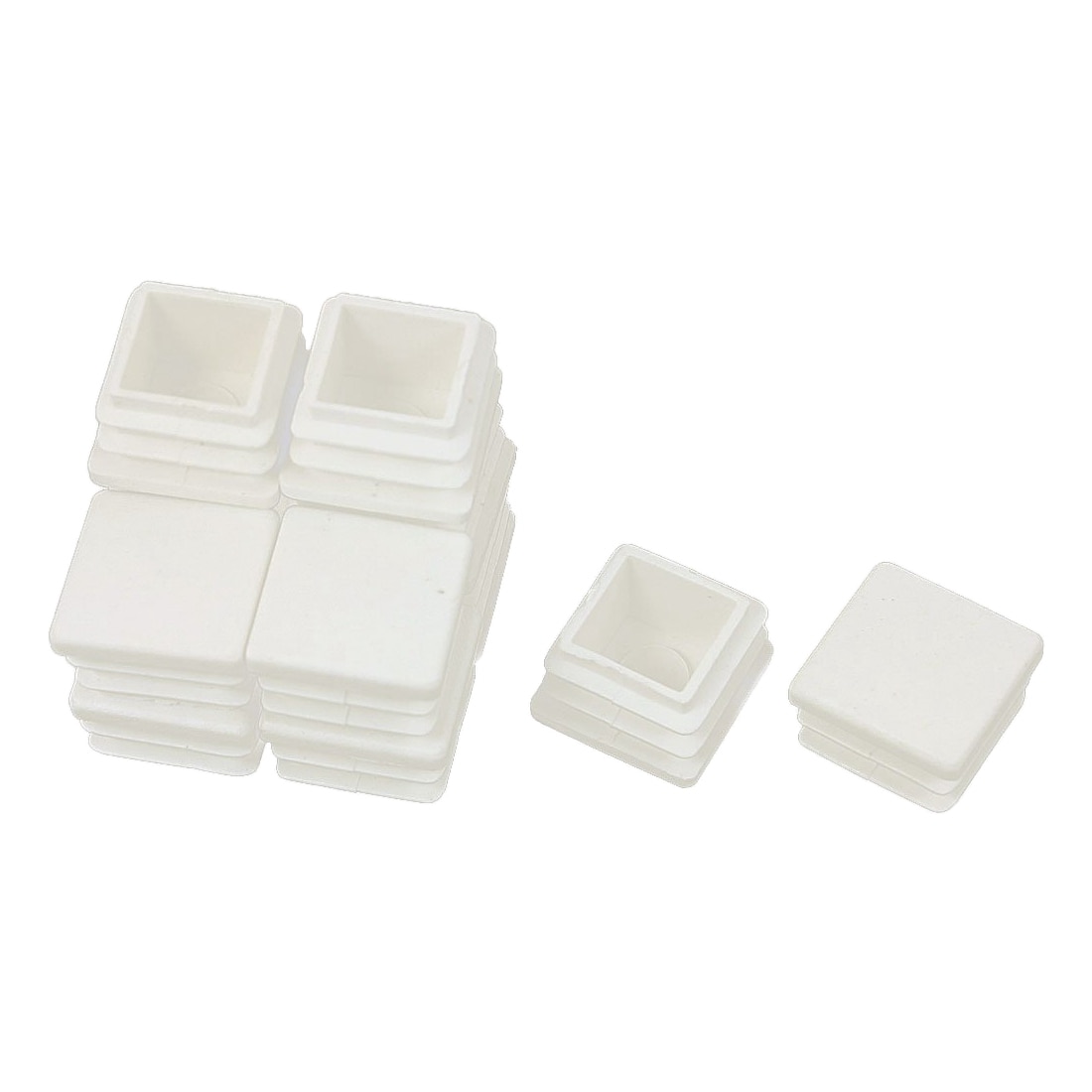 20 mm x 20 mm plastic white end caps blanking version of the caps spare caps accessories for square tube inserts