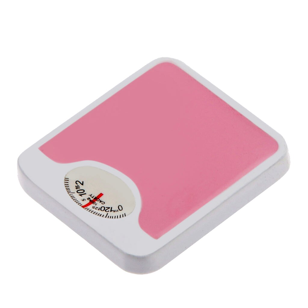 1:12 poppenhuis miniatuur roze weegschaal badkamer accessoires voor thuis