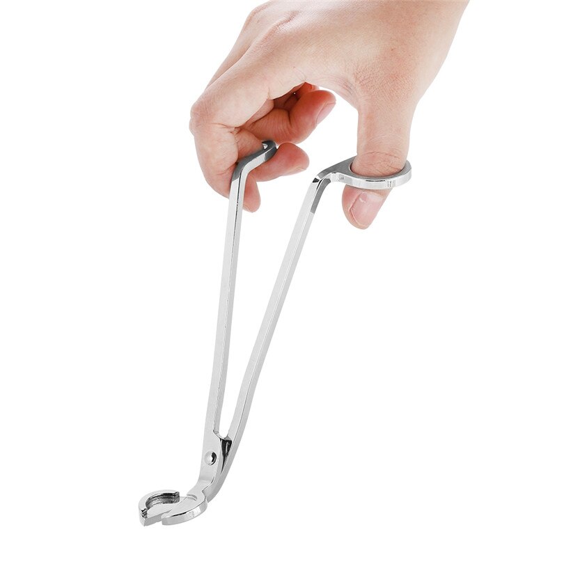 Puoliympyrän muotoinen pinnoite ruostumaton teräs kynttilä sydän kynttilä klipsi trimmeri sakset työkalu kotitalous kynttilä sakset