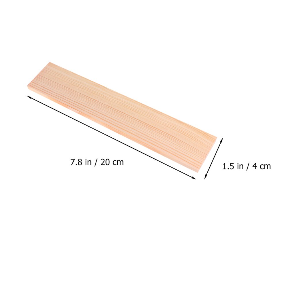 20Pcs Rectangle Wood Boards Delicate Photography Wood Boards Photo Studio Background Props (Size 4x10cm)