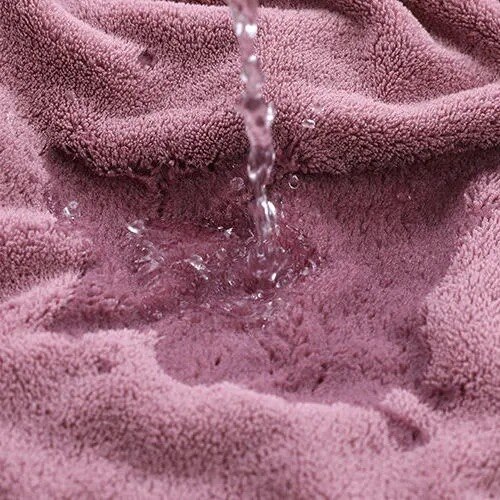 1Set Chic Bath Towel Wearable Towel Superfine Fiber Solid Color Soft and Absorbent Cleaning Plain Towel Hotel Home Bathroom