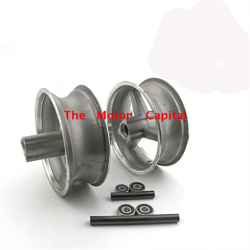 Moyeu de roue arrière en aluminium pour pocket bike, pour Mini moto 47cc 49cc, jantes de 6,5 pouces, 110/50 – 6.5, 90/65-6.5: Front and rear wheel