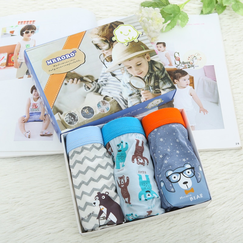 5 Pieces/Lot Summer Children Underwear Modal Shorts Panties for Baby Boy Catoon Printed Teenager Underpants