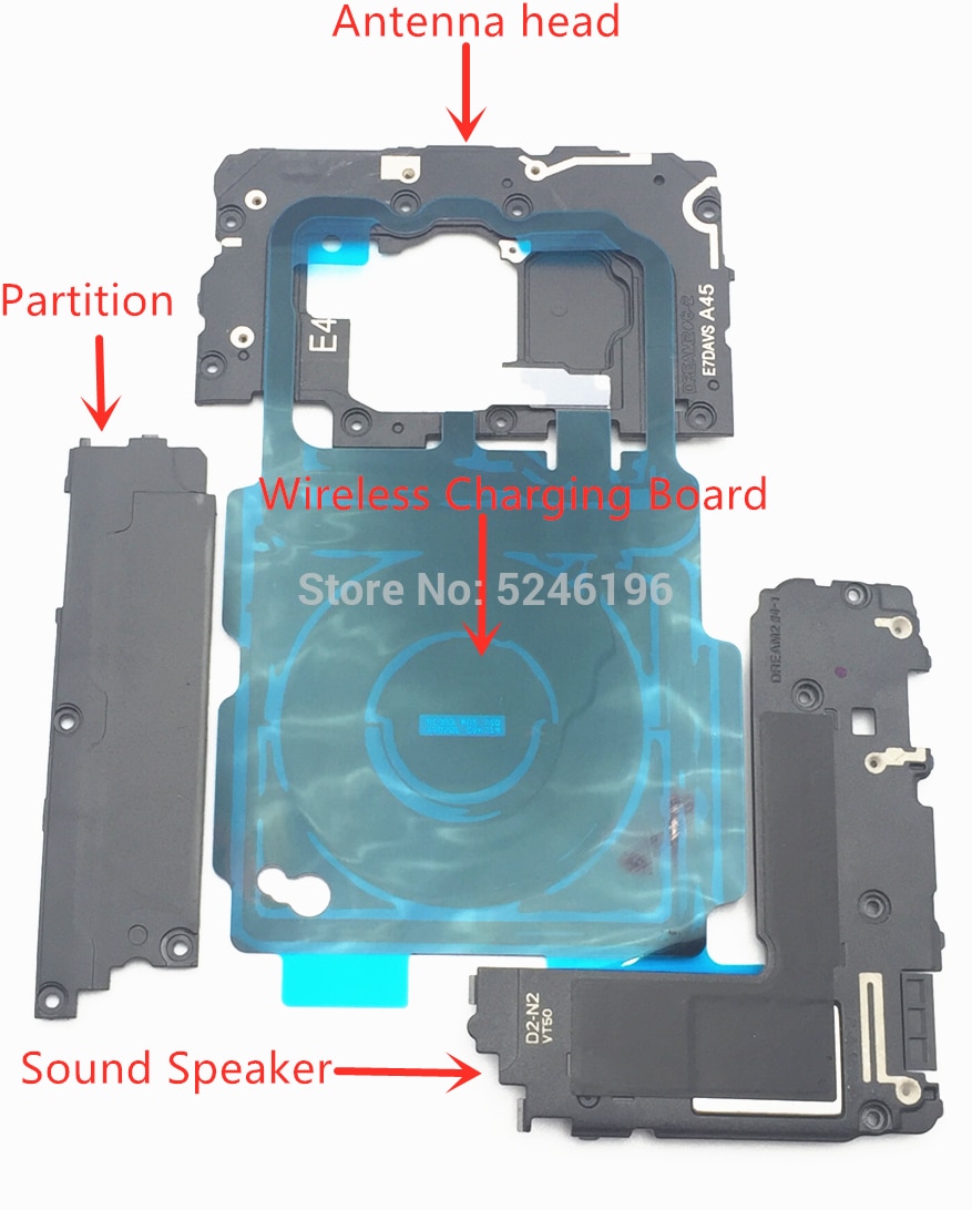 Vier Stuk Onderhoud Set Voor Samsung Galaxy S8 Plus S8 + Draadloos Opladen Board Sound Speaker Partitie Antenne Hoofd deel