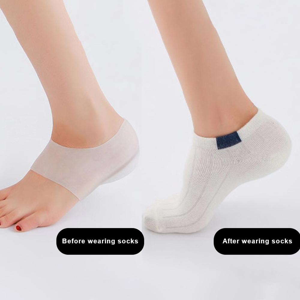 2.5cm beskyttere lindre plantar smerte fottøy tilbehør øke forhøyet innersåle hæler usynlig høyde løfte sokker pads