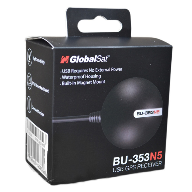 Globalsat BU-353N5 USB GNSS Receiver BR-355N5 GPS Serial Galileo Glonass BDS QZSS SBAS High Sensitivity Antenna GMOUSE