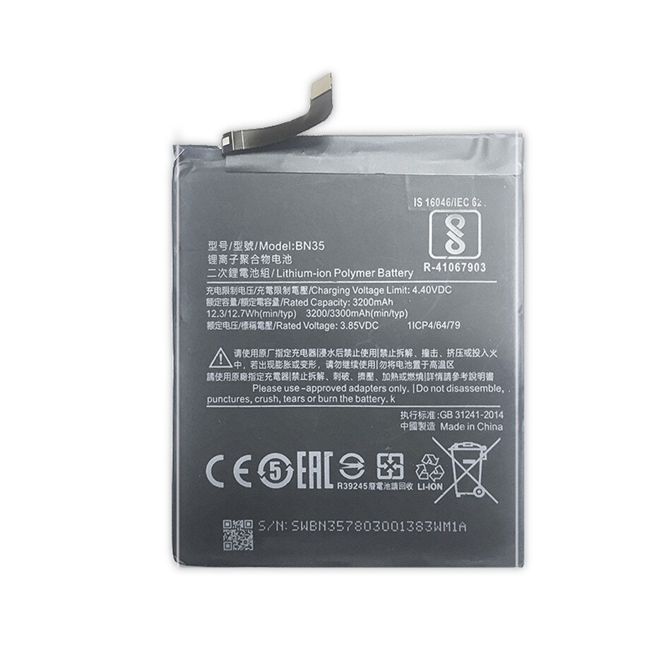 Voor Xiao Mi BN35 Batterij Voor Xiaomi Redmi 5 5.7 "Vervanging Batterij Voor Redmi5 Bn 35 3200 Mah Hoge capaciteit Telefoon Batterij + Gereedschap