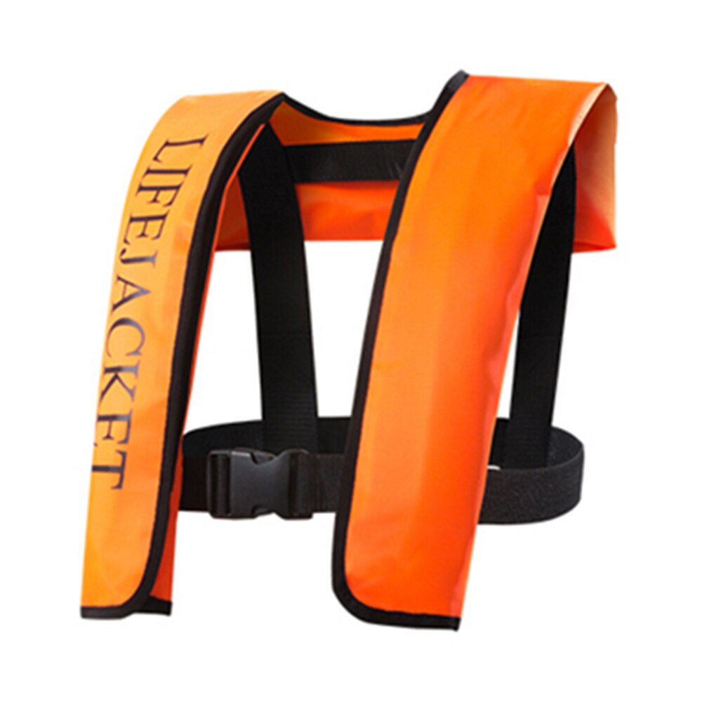 Chaleco salvavidas inflable Manual para adultos, deportes acuáticos, natación, pesca, supervivencia: Naranja