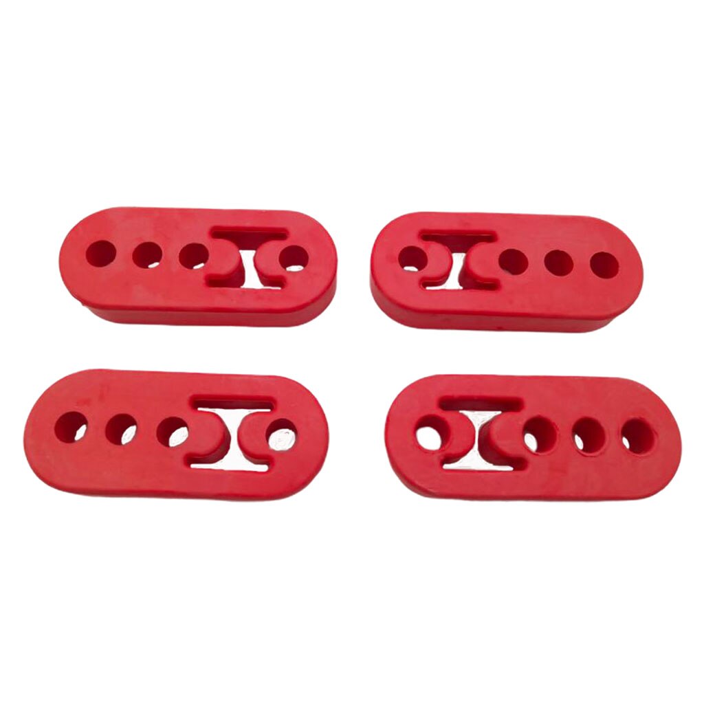 4x bil gummi avgasrör montering konsoler hängare isolator 4 hål universal
