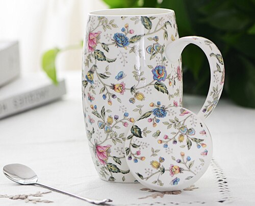 700ml,  bone porcelæn stort kaffekrus, keramisk tumbler te-tid, stort krus julekop, porcelæn stort krus, emalje kop taza: D