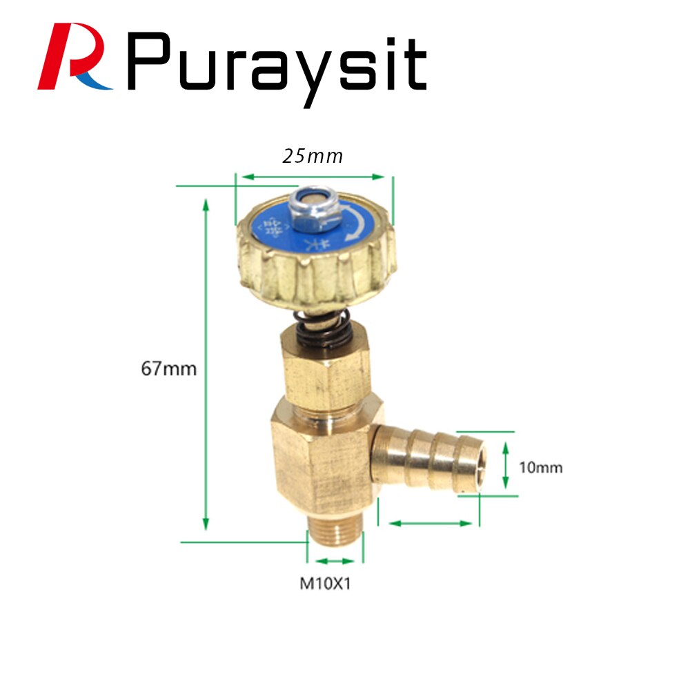 Brass Regulator Miniature Flow Control Valve 1 point 2 point Needle valve 8.5mm 10mm oil valve Corrosion Resistance Acid: Orange