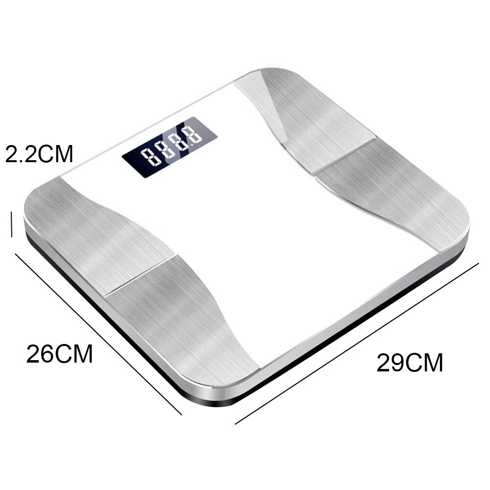 Body Composition Analyzer With Smartphone App Bluetooth Body Fat Scale Smart Accurate Wireless Digital Bathroom Weight Scale: White