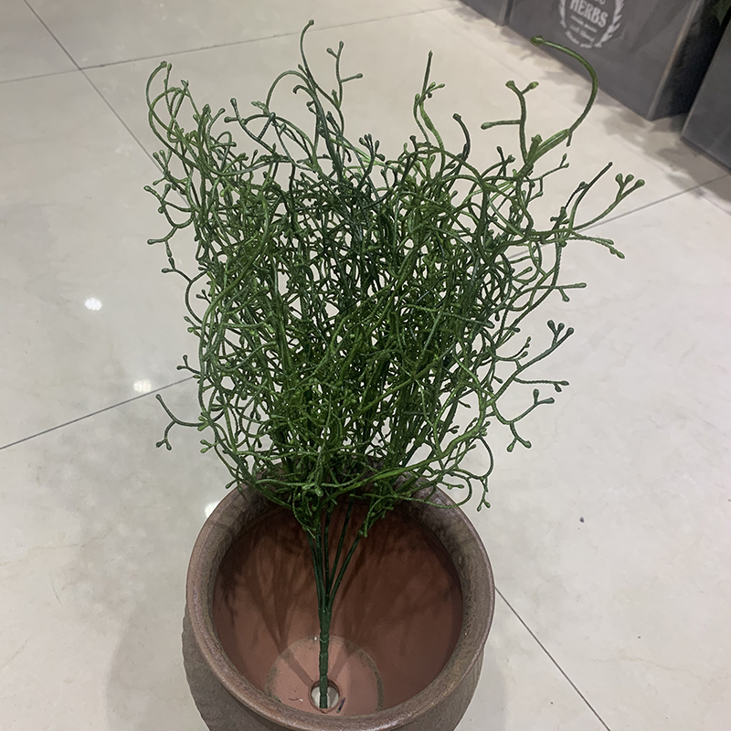 Konstgjord plast petris blomma vinträd trädgård hängande krans växt hem bröllop inredning: Grön