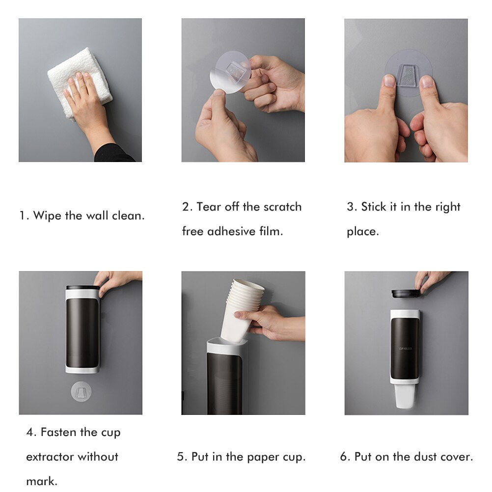 Cup Dispenser Waterkoeler Bekerhouder Wall Mount Cup Dispenser Voor Thuis Kantoor