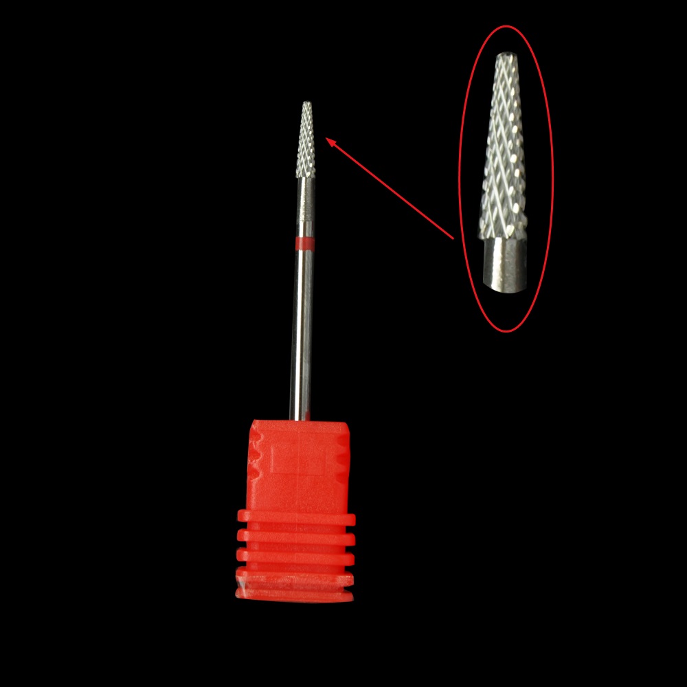 Fresa para manicura, brocas de cerámica para uñas, fresa de carburo para pedicura, limas para uñas, cortador de manicura, herramienta artística para uñas: Gris oscuro