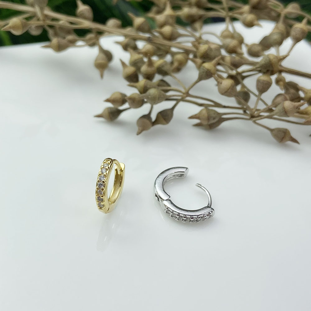1pc conch tragus rook helix piercing til kvinder zircon cz hjerte måneblomst ørepiercing hoop ørering ørering sexet kropssmykke