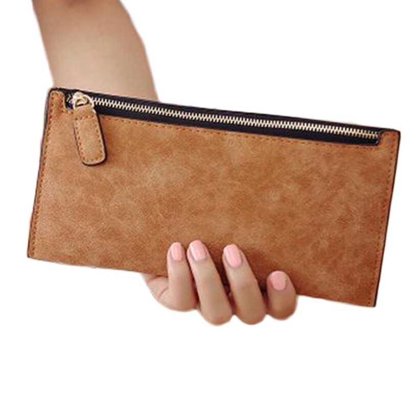 Women Leather Slim Wallet Long Trifold Credit Card Holder Organizer Purse