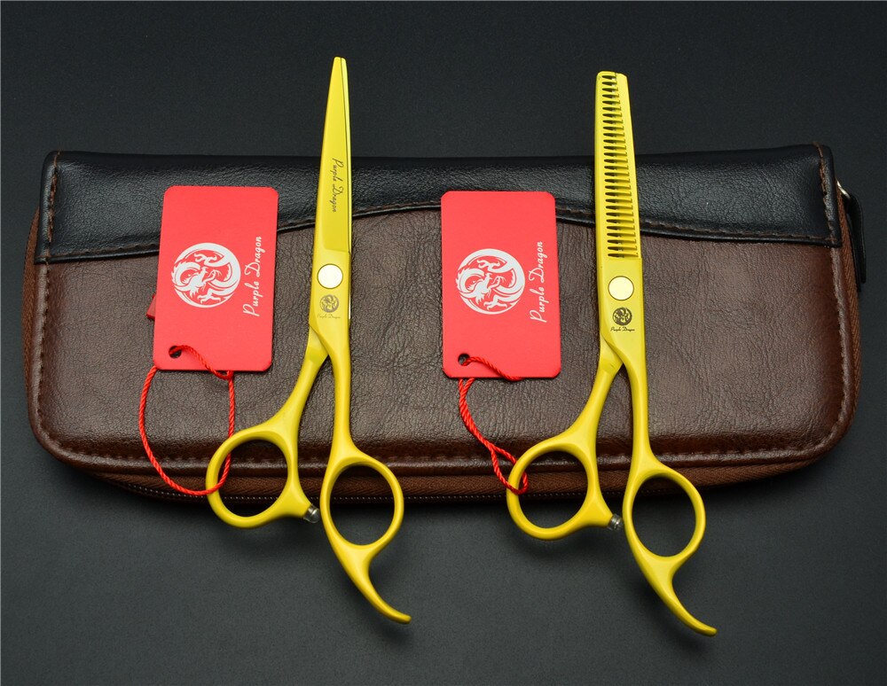 6 inch Hairdressing scissors set Straight Thinning Barber shears Personality Hair Cutting Shears