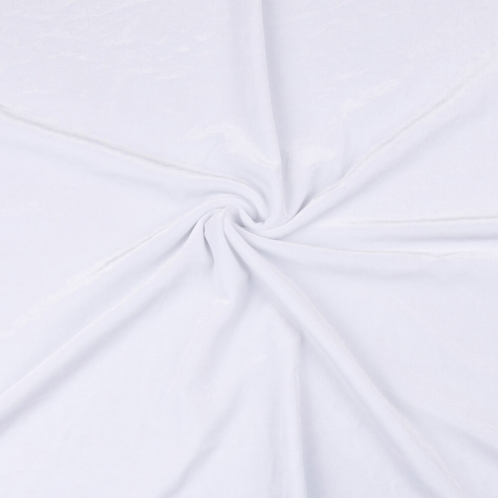 45*150cm Velvet Fabric Cloth Gorgeous Silk Fabric for Velvet Dress Clothes Luxury Soft Purple Velvet Home Textile Curtain: white