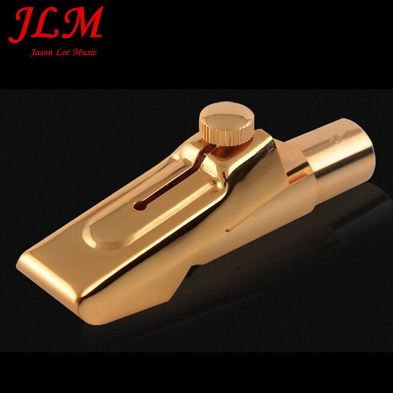 High-end Gold-plated 24K Metal saxophone mouthpiece For alto / tenor / Soprano sax 5--9 number mouthpiece