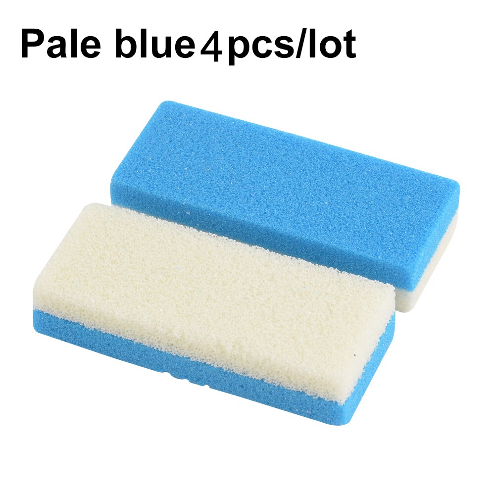 Esponja pómez para los pies, exfoliante para pedicura, dispositivo para moler los pies, herramienta para el cuidado de los pies: pale blue 4pcs