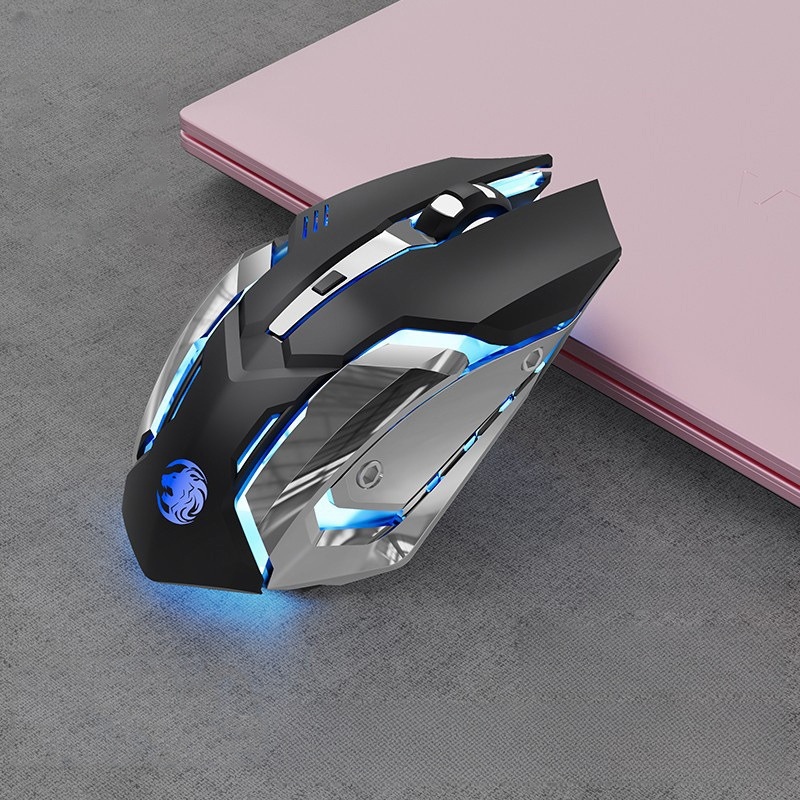 Wireless Mouse Bluetooth Dual-Mode Silent Charging Models Gaming Mechanical Gaming Office Mouse: DARKNESS